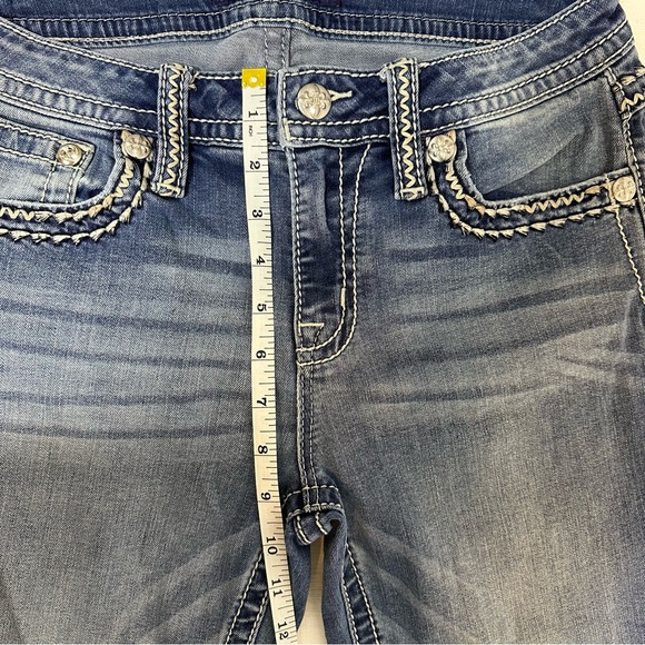 Miss Me Bootcut Medium Wash Jeans Sz28 Y2K Western Mid Rise - Picture 13 of 13